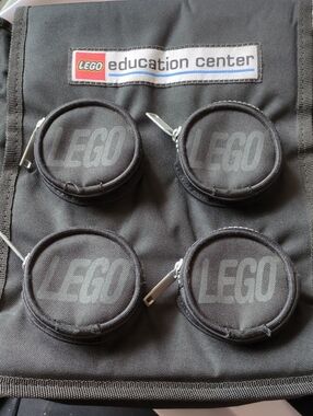 ✨Rare Vintage LEGO Education Center Black Messenger Bag with 4 Stud Pockets